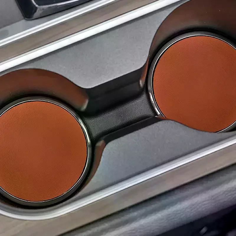 2 Pcs Anti Slip Car Cup Holder Insert Pads for a Stylish and Safe Drive