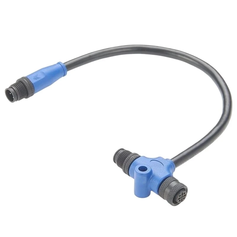 AU65-NMEA 2000 N2k Marine T Connector Cable IP67 M12 5Pin Male To Female Interface For Garmin Backbone Drop Tee Splitter Cord