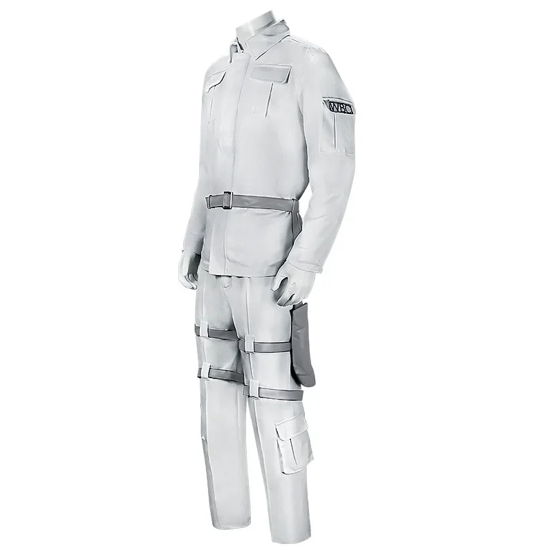 Anime Cells at Work! Neutrophil Uniform Hataraku Saibou White Blood Cell Cosplay Costume wig Coat Pants Belt Hat Golves Set
