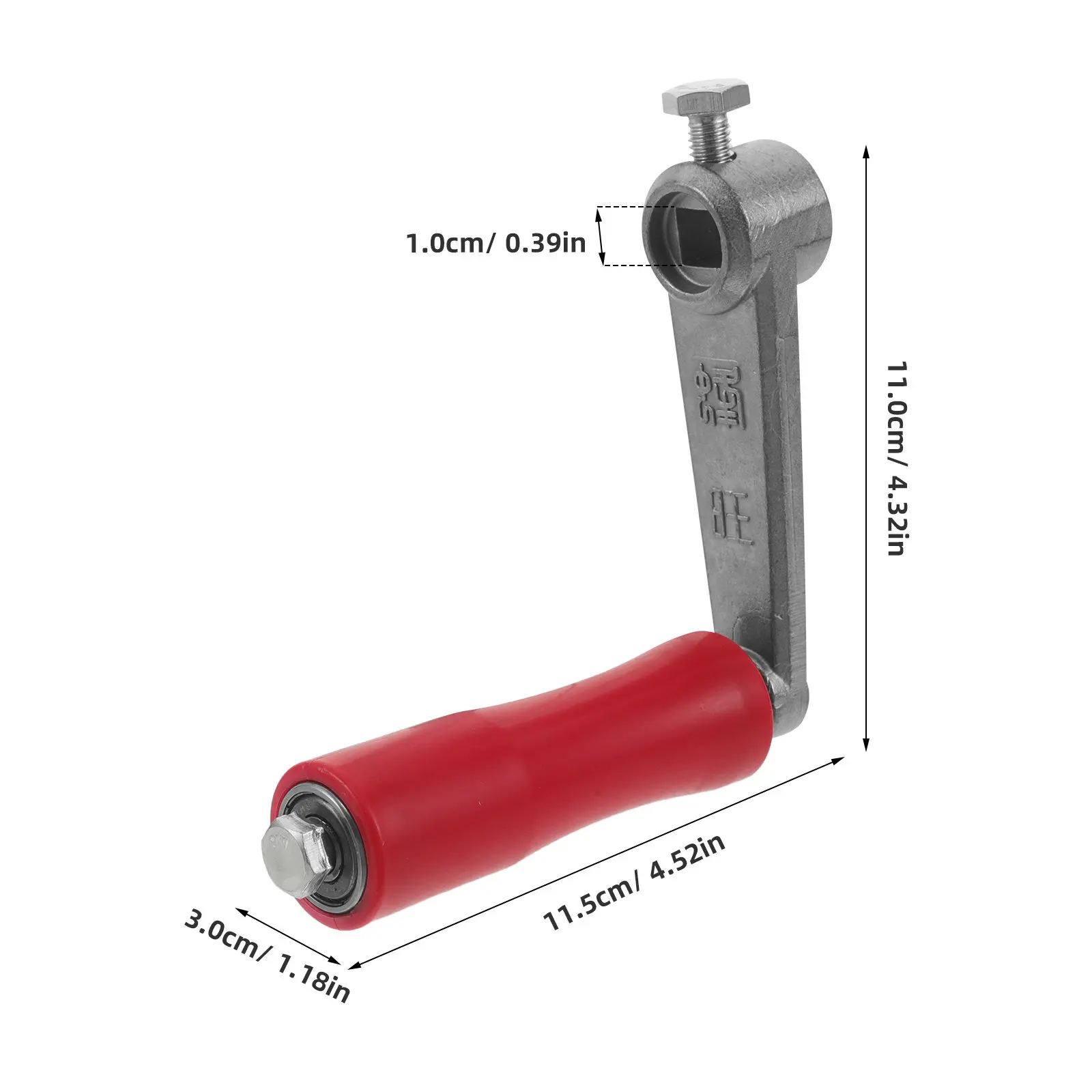 Hand Crank Honey Extractor Handle Hole Diameter 16Mm Stainless Steel Dual Bearing Beekeeping Supplies Ergonomic Non-Slip Grip