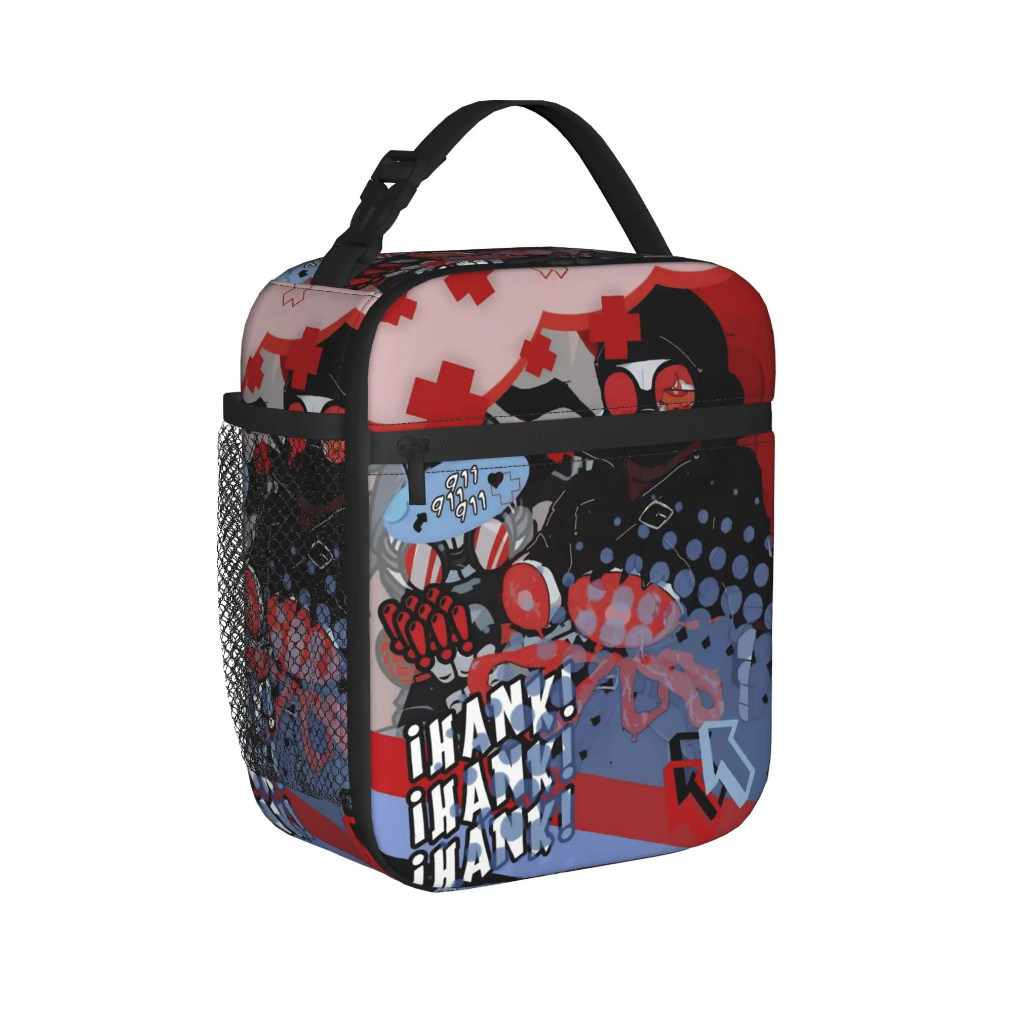 MADNESS COMBAT Hank Insulated Lunch Bag for Men Women  Storage Food Box Reusable Thermal Cooler Lunch Boxes For Work