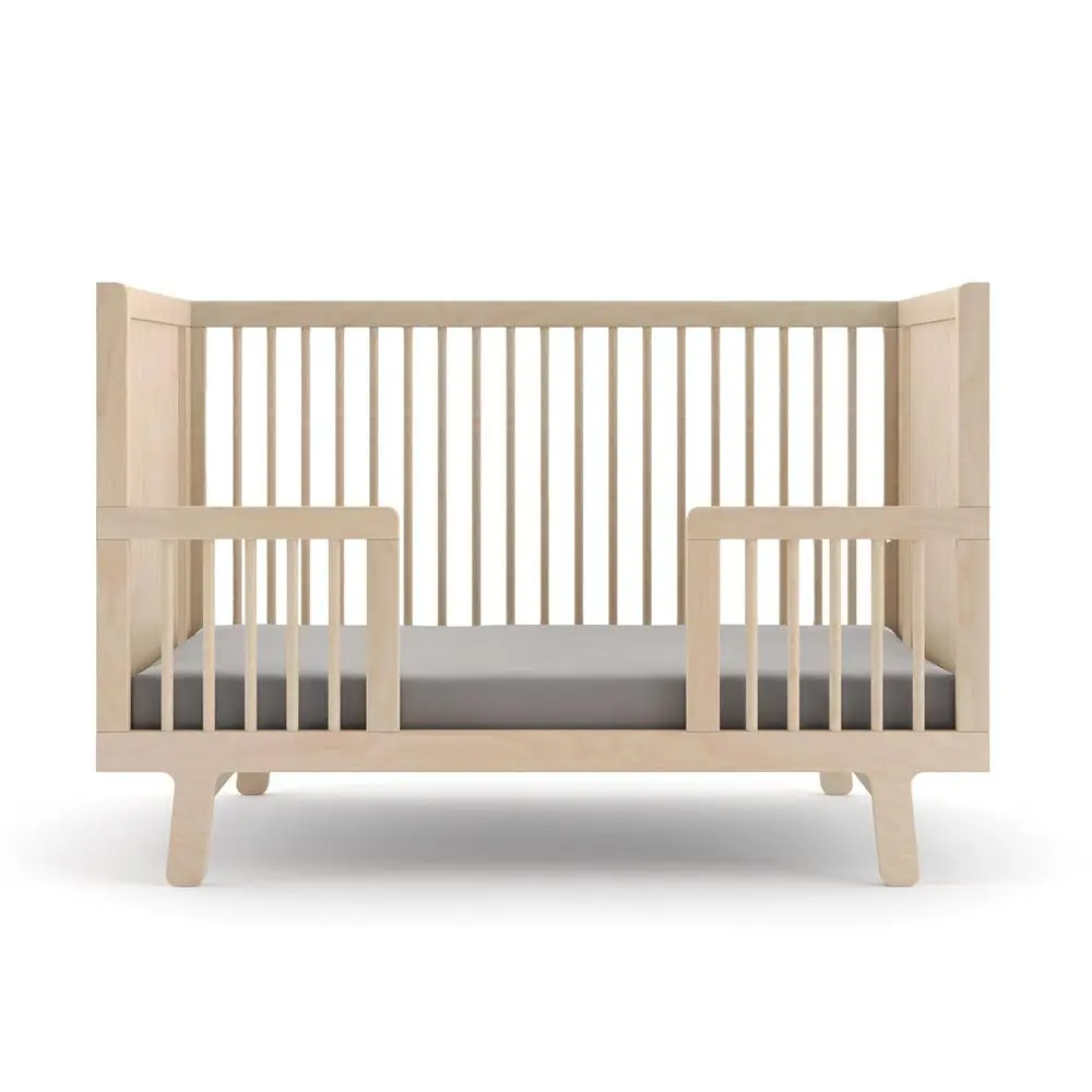 

Toddler Bed Conversion Kit - Birch Transforms Crib to Toddler Bed GREENGUARD Gold Certified Safe Finish European Craftsm