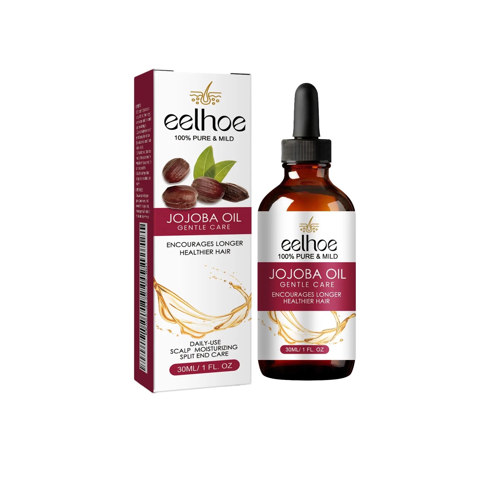 EELHOE Hair Growth Oil JOJOBA Essential Serum Anti Hair Loss Fast Regrowth Scalp Treatment Moisturizing Smooth Hair Care Product