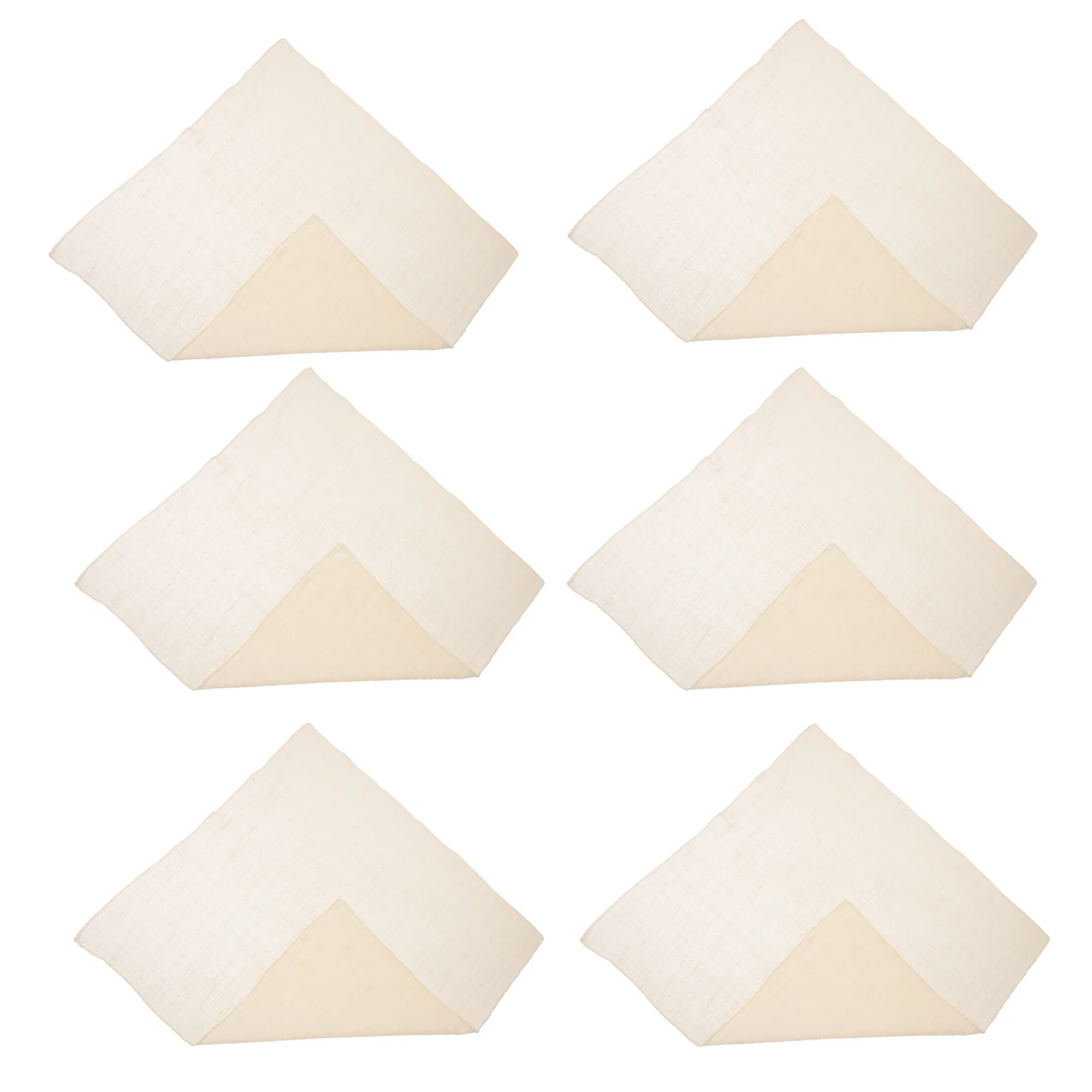 

10Pcs Cotton Linen Dinner Cloth Napkins Soft Comfortable for Weddings Party Restaurant Use Decorative Reusable Table