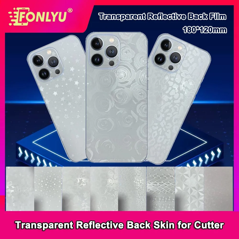 

FONLYU Transparent Mobile Back Skin Phone Rear Sticker for iPhone 16 15 14 13 Pro Max Rear Film Back Housing Protective Films
