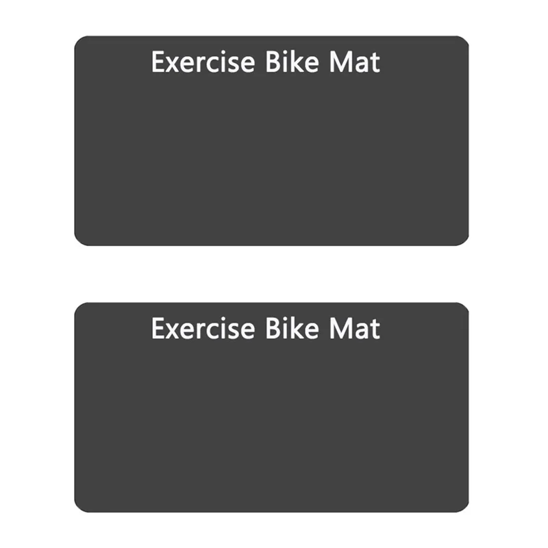 Exercise Bike Mat For Home Gym (2PCS) –Non-Slip Mat For Peloton Bike, For Bike Trainer Workout Mat Multi-Purpose