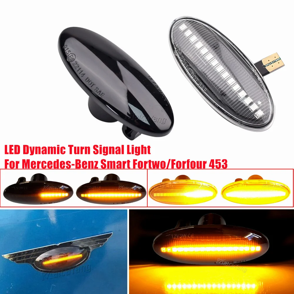 LED Dynamic Fender Side Marker Turn Signal Light For Nissan Qashqai J10 X-trail Cube Juke Leaf Micra K13 Note E11