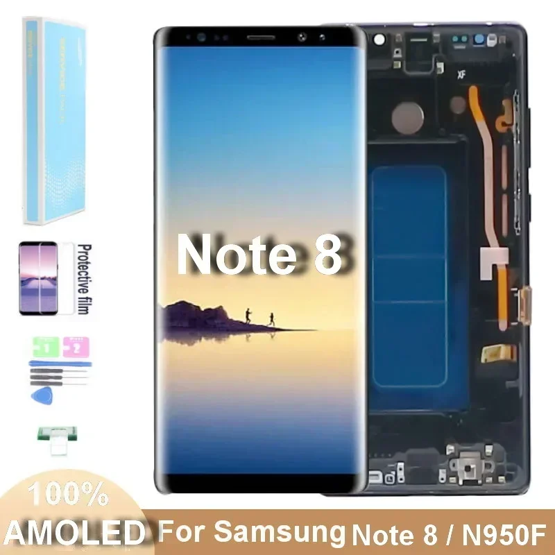 

SUPER AMOLED Note8 LCD For SAMSUNG GALAXY Note 8 Lcd Display N9500 N950D N950F LCD Touch Screen Digitizer Assembly Replacement