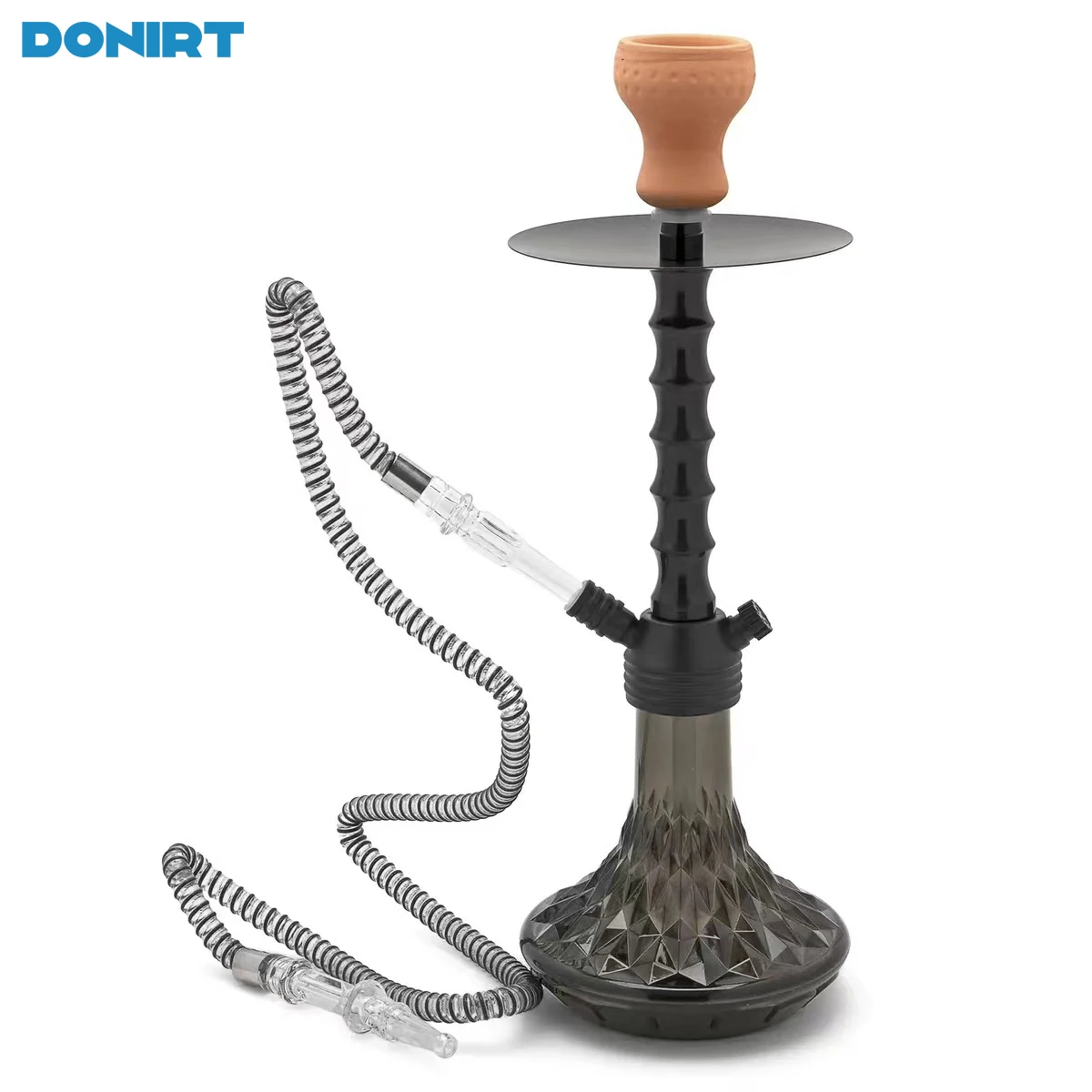 

Acrylic Arabic Hookah Set with Ceramic Sheesha Bowl Shisha Pipe Acrylic Hose Metal Charcoal Tongs Chicha Narguile Smoking Tools