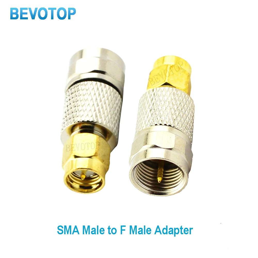 

10PCS RF Coaxial Coax Adapter F Type Female Jack to SMA Male Plug Straight F Connector to SMA Connector