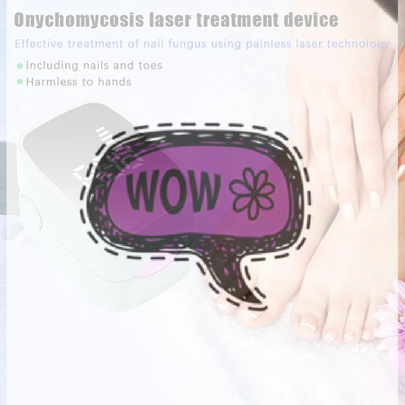 Nail Fungus Cleaning Light Device For Onychomycosis USB Charge Nail Fungus Laser 905nm Infrared Light 470nm Blue Light NailSalon
