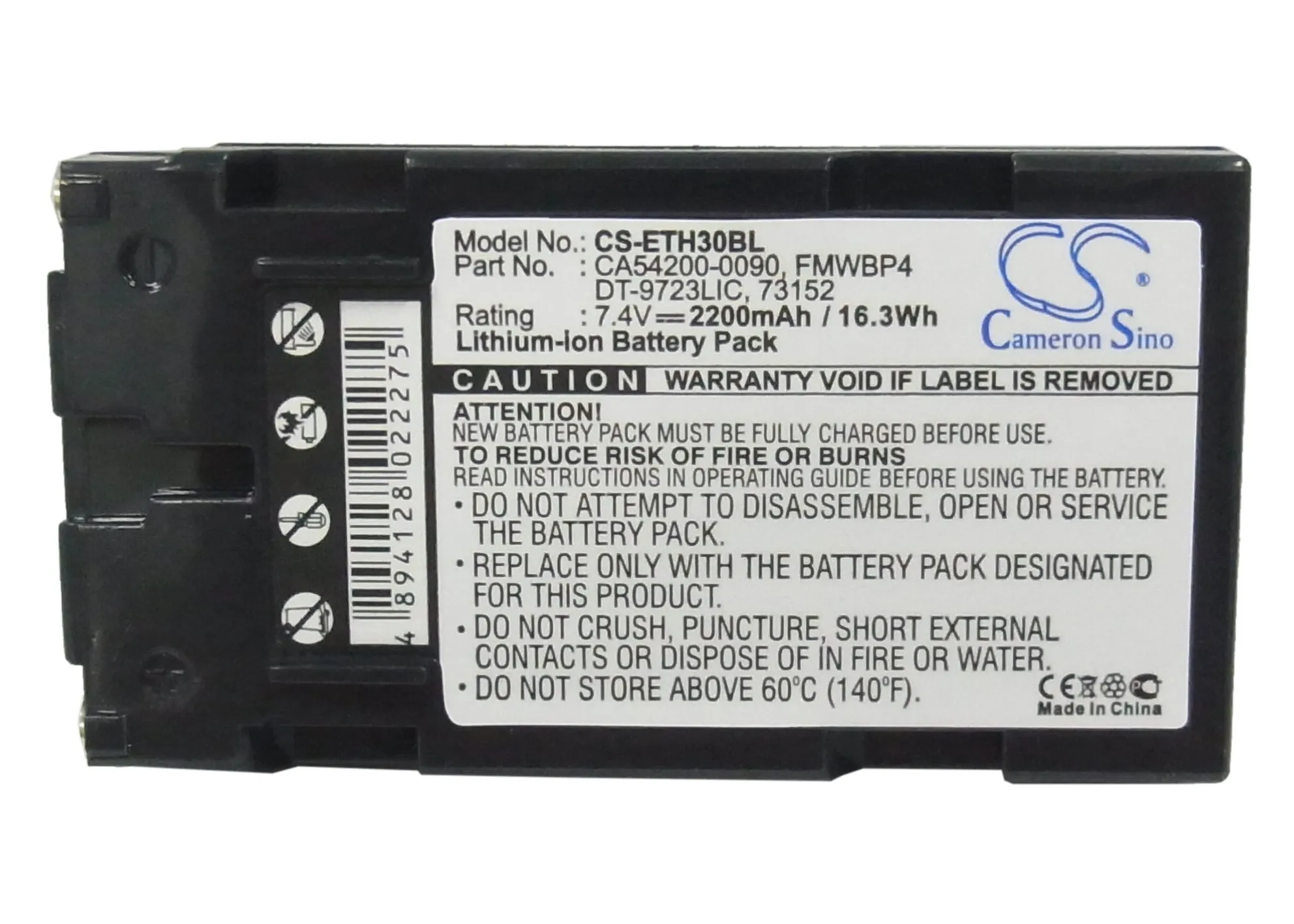 

For EPSON EHT-30, EHT-40 Barcode Scanner Battery CA54200-0090, FMWBP4, FMWBP4(2), NP-510, NP-520, NP-530, V68537, VM-NP500H