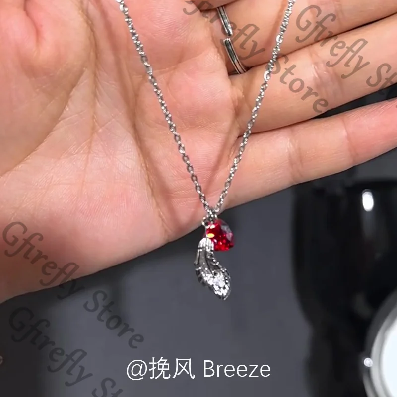 قلادة الحب والمساحة العميقة تميمة تأثيري سيلوس أنيمي قلادة سترة سلسلة المحبة القلب رائعة Ambitus الديكور