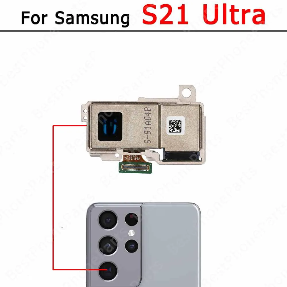 Rear Front Camera For Samsung Galaxy S21 Ultra 5G G998B G998U Frontal Selfie Back Backside Camera Module Spare Parts