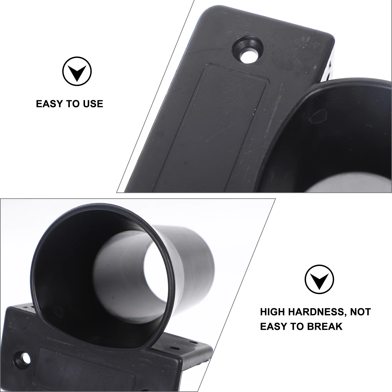 2 Pcs Electric Screwdriver Mill Holder Fixing Fixture 85X8CM Cup Rack Storage Black