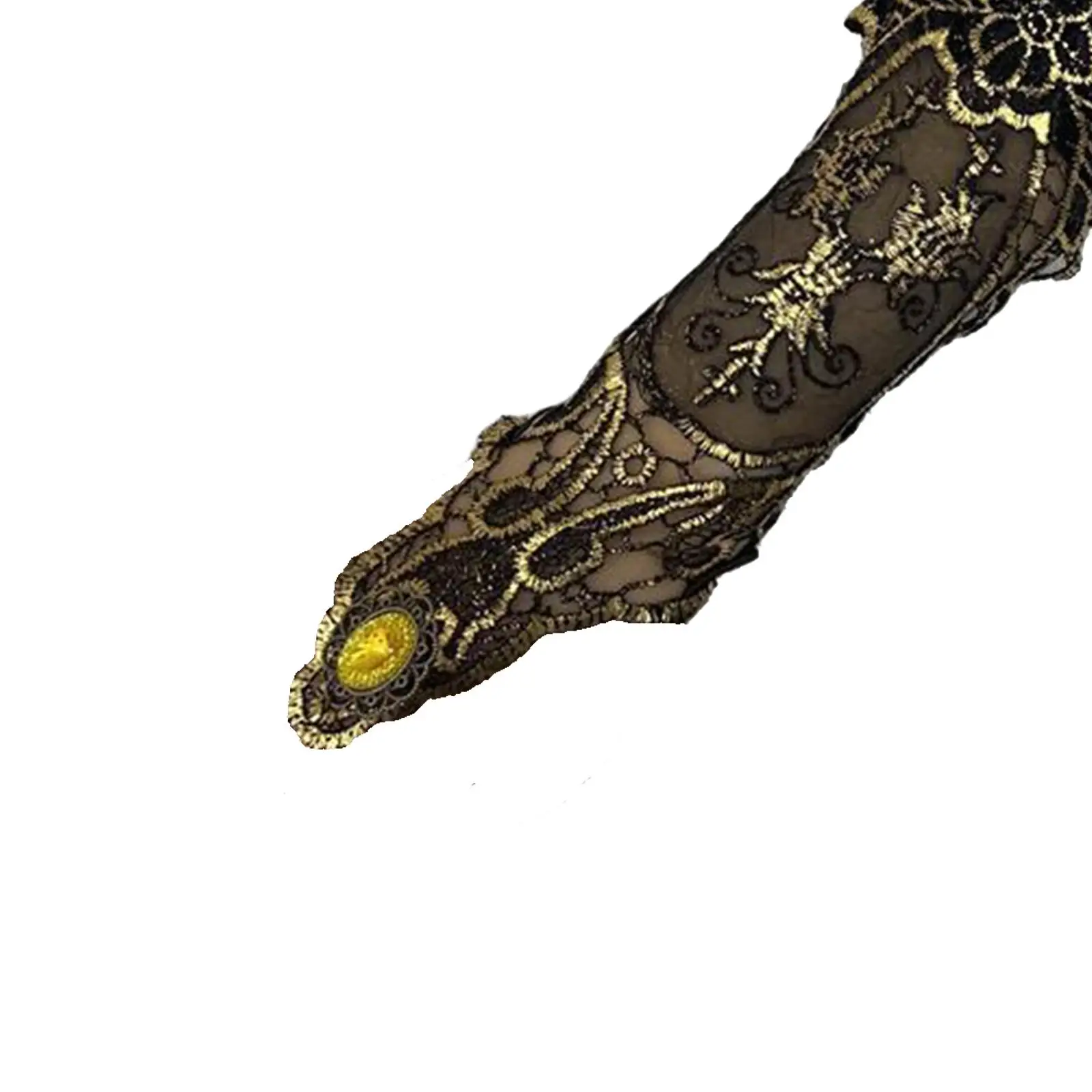 Gothic Black Lace Fingerless Gloves for Women Long Opera Stretch Gloves Elbow Sleeve Evening Party Costume Accessories