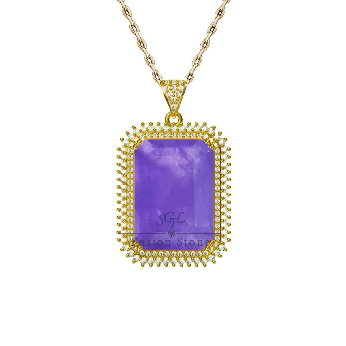 

Colorful Rectangle Fusion gemstone Copper Pendant Natural texture Jewelry Adjustable Cord Necklace Gift for women Unique