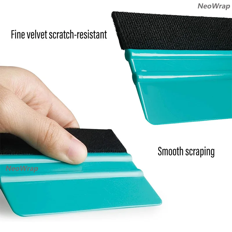 NeoWrap 2Pack Squeegee for Vinyl Felt Edge Squeegee Car Window Film Wrapping Decal Scraper Wallpaper Application DIY Craft Tools