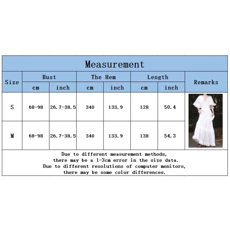 Vestido feminino com decote em V, sem costas, bordas com babados de camada dupla, mangas voadoras, estilo de férias, fotografia de viagem elegante