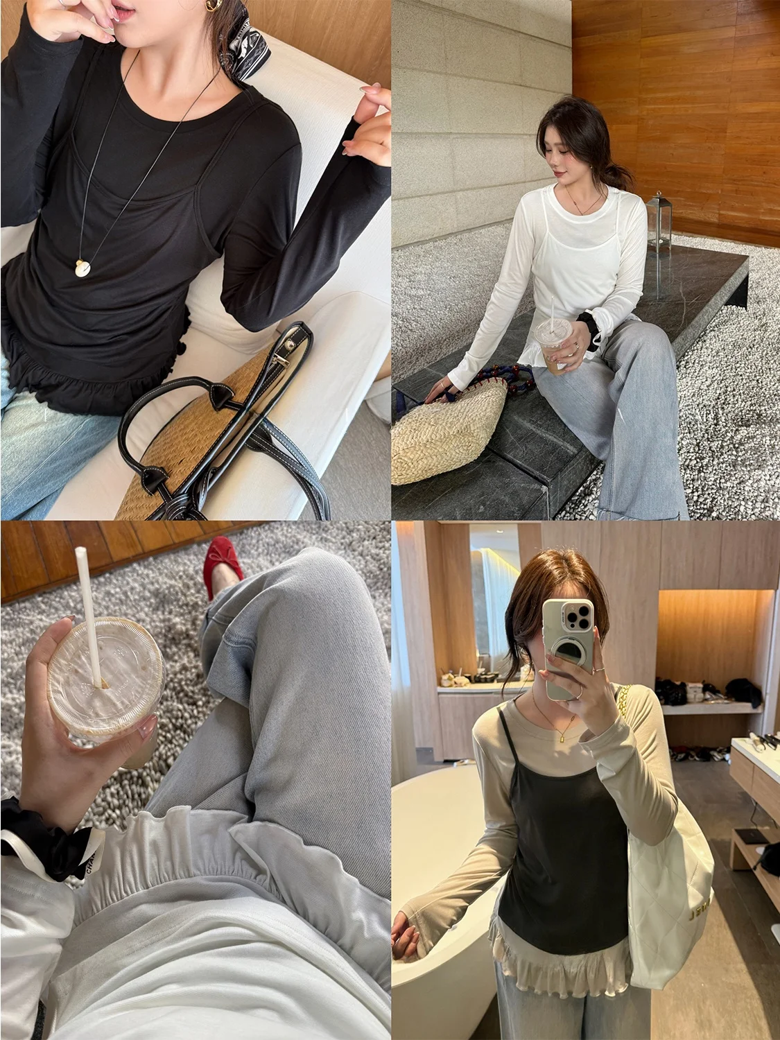 

plus Size Women's Casual Sle Long Sve T-irt with Lace Trim Patchwork Design Spring Faion Comfortable Breathable Ladi...