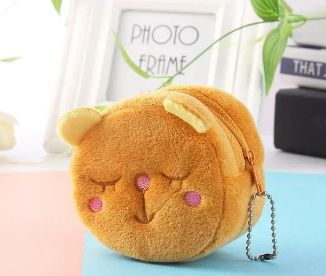 Portable Cute Plush Coin Purse Panda Animal Small Coin Purse Zipper Money Wallet Kids Birthday Gift New AliExpress