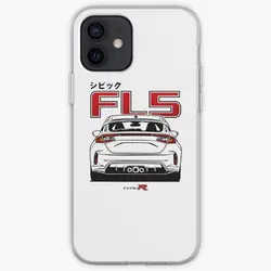 Civic Type R Fl5 Black Print Iphone Toug  Phone Case Customizable for iPhone 11 12 13 14 Pro Max Mini 6 6S 7 8 Plus X XS XR Max