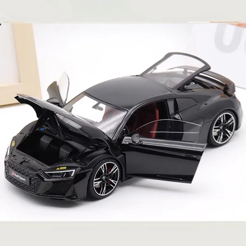 1:18 R8 Coupe Sports Car Simulation Alloy Full-open Car Model Show Display Collection Gift Toy Souvenir Ornament Decoration