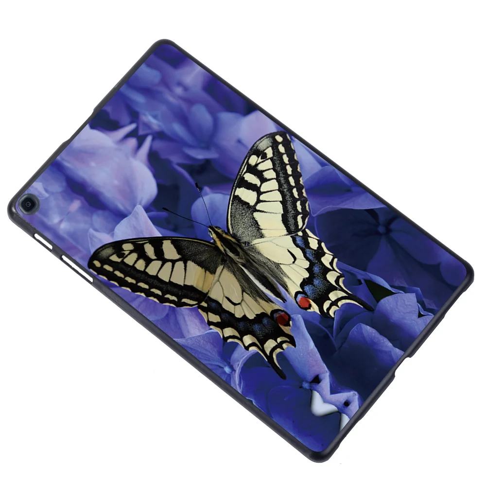 Funda para tableta Samsung Galaxy Tab A7 Lite 8,7/Tab A7 10,4/Tab A 8,0/A 10,5/A 10,1/A 9,7/A A6 10,1 carcasa trasera con estampado de mariposa
