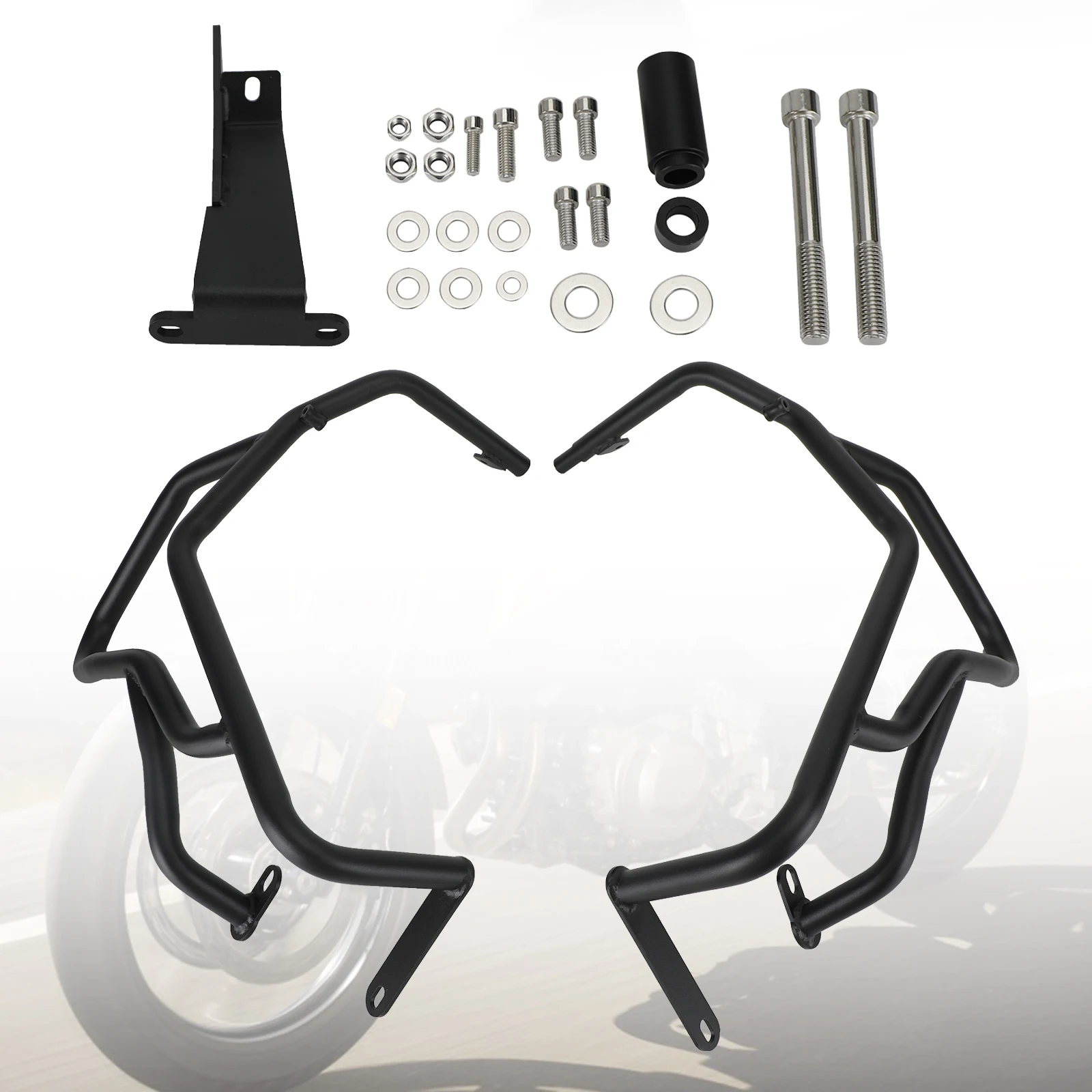 Areyourshop Upper Engine Guard Frame Crash Bar Steel For BMW F750GS F850GS 18-22 19 Silver Motorcycle Parts