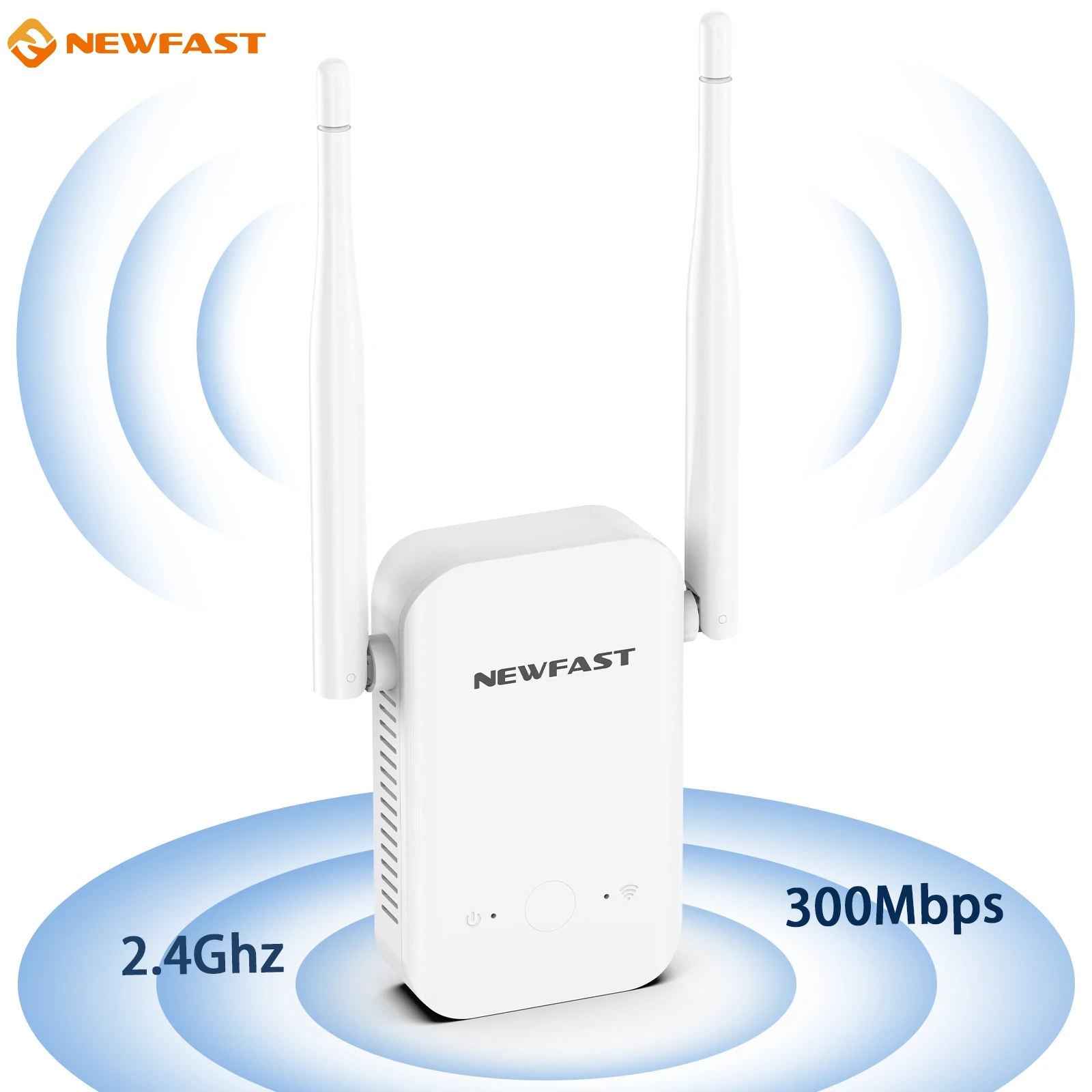 

NEWFAST 300Mbps WiFi Repeater MT7628KN 2.4GHz Wi-Fi Signal Extender 802.11b/g/n WPS High Gain Antennas Repeteur Rout Booster