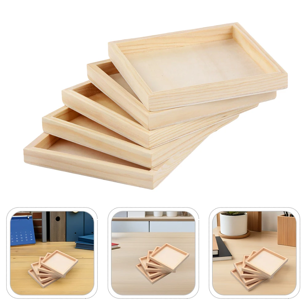 8 قطعة صواني خشبية لمكعب ثلاثي الأبعاد: منظم فرز كتلة غير مكتملة للأطفال مونتيسوري الخيال المكاني لعبة ربط الأسرة الحرفية
