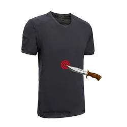 Protezione personale morbido sottile leggero Anti-perforazione Anti-pugnalata armatura solida t-shirt di sicurezza gilet Anti-taglio abbigliamento di sicurezza