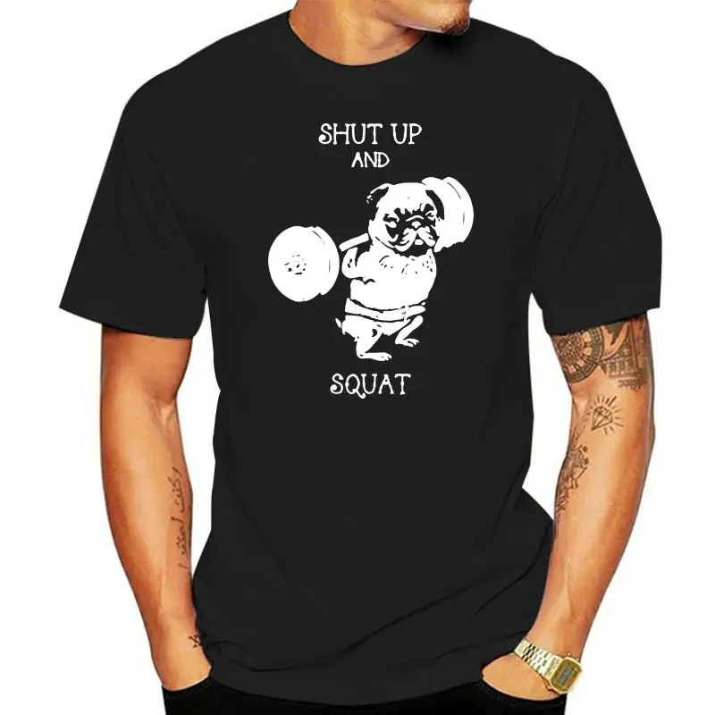 De Meest Modieuze Pu0117a 100% Katoenen Casual Gebreide Kleding Met O-hals Ga Naar Huis Of Ga Hard Pug Bedrukt T-Shirt Heren Kort