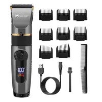 SURKER Electric Hair Clipper Professional Ceramic Trimmer RazorNoise Low Hair Cutting Machine