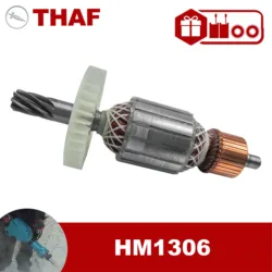 AC 220V 240V HM1306 Armature Rotor For MAKITA Jackhammer Spare Parts Demolition Hammer Breaker 517773-3
