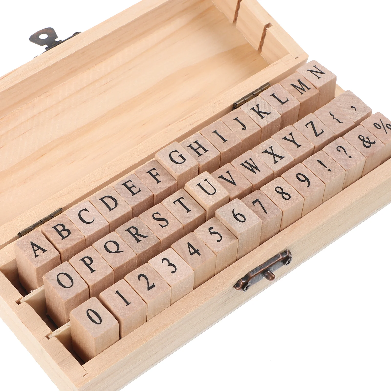 

Wooden Letter Number for Scrapbooking Alphabet Typewriter and