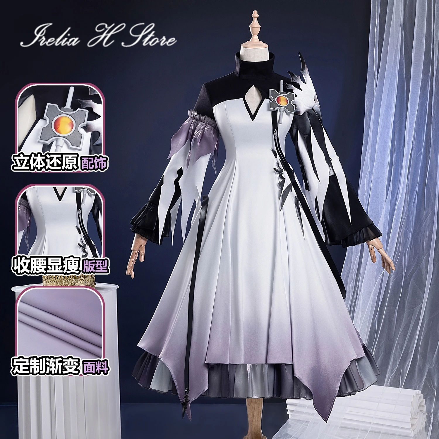 

Irelia H Arknights Theresa Cosplay Costume Game Demon King Theresa dress Halloween Costumes Party Dress Female
