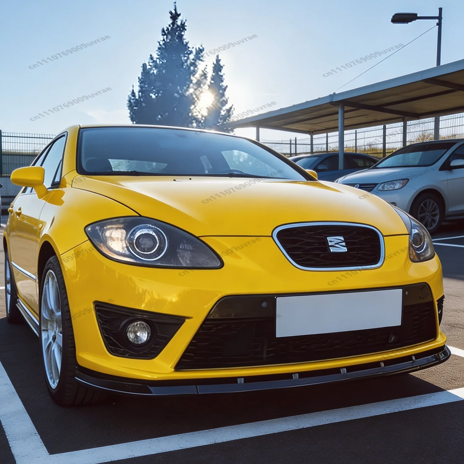 

Gloss Black Max Style Front Bumper Lip Spoiler Splitter Diffuser For Seat Leon MK2 FR Cupra 2009-2012 Facelift Bodykits Tuning