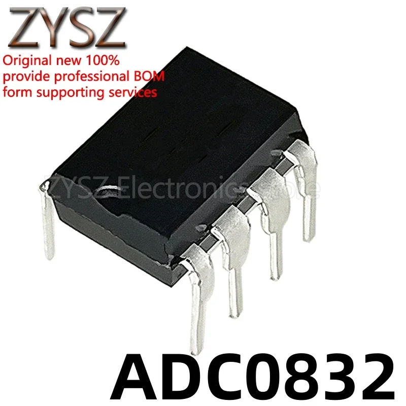 5PCS ADC0832CCN Chip 8-Bit Analog-Digital-Wandler 31KSPS Inline DIP8