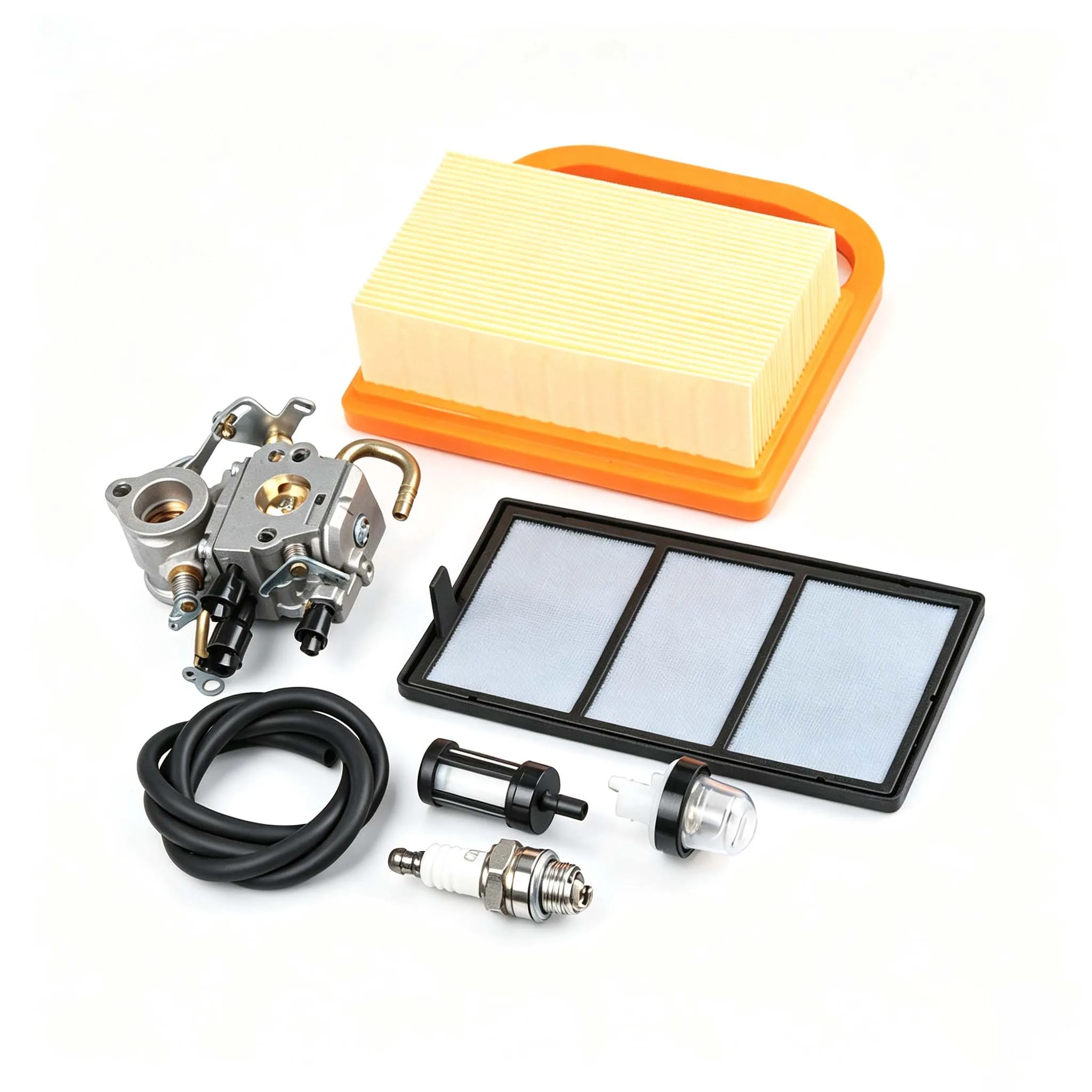 Carburetor Assembly for TS410 TS420 Cut Off Saw 4238 120 0600 Includes Bulb Fuel Filter 2 Fuel Lines 2 Air Filters