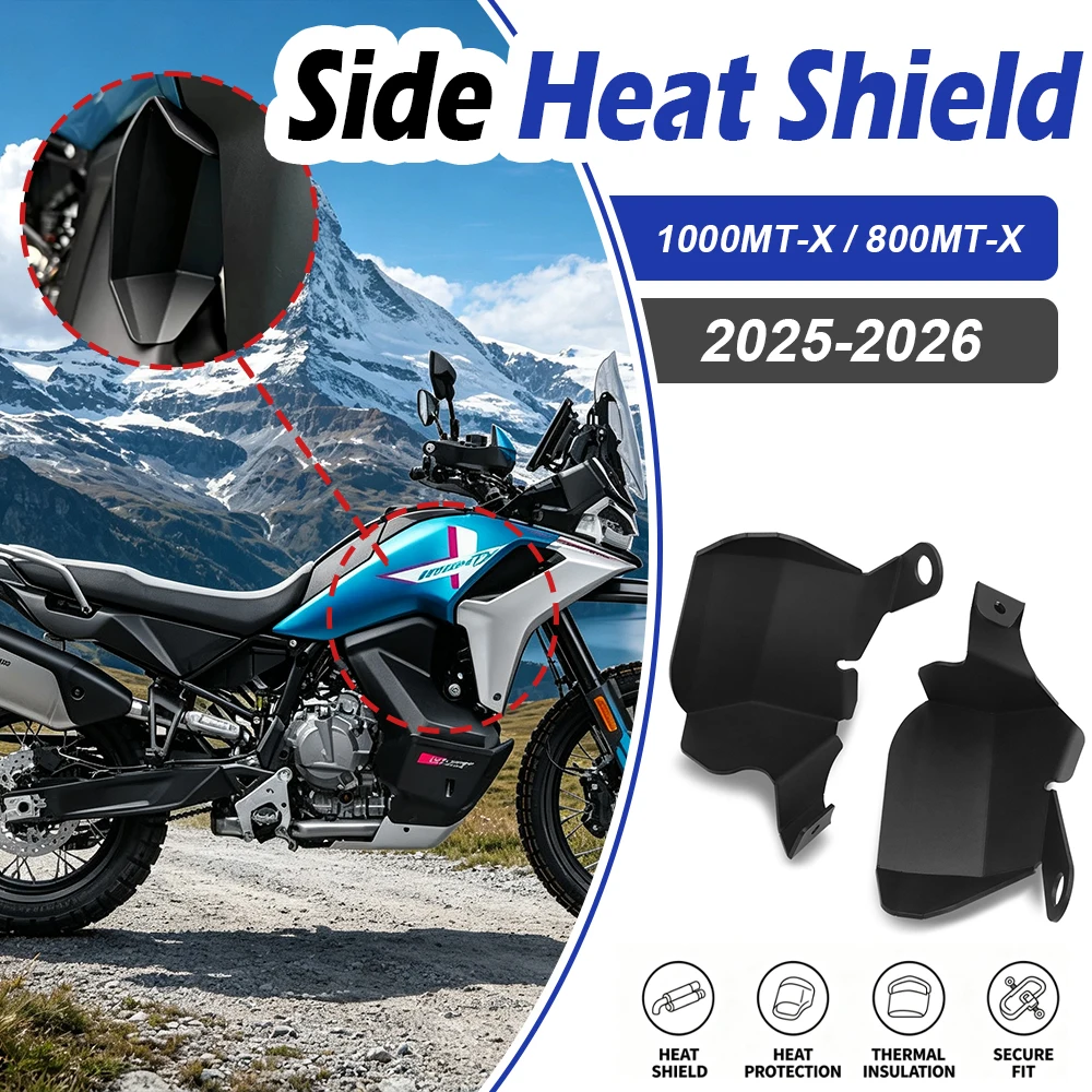 CF 1000 MT-X 800 MT-X Motorcycles Side Fairing Deflettore Calore Flank Heat Shield Base Kit For CFMOTO 1000MTX 800MTX 2026 2025