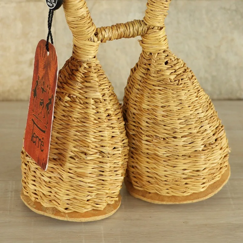 Woven Rattle Shaker Percussion Instrument South American Folk Music Hand Drum