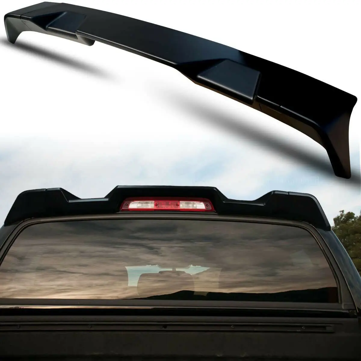 For 2013-2018 Dodge Ram 1500 BLACK Trunk Roof Spoiler Lip Wing All Cabs