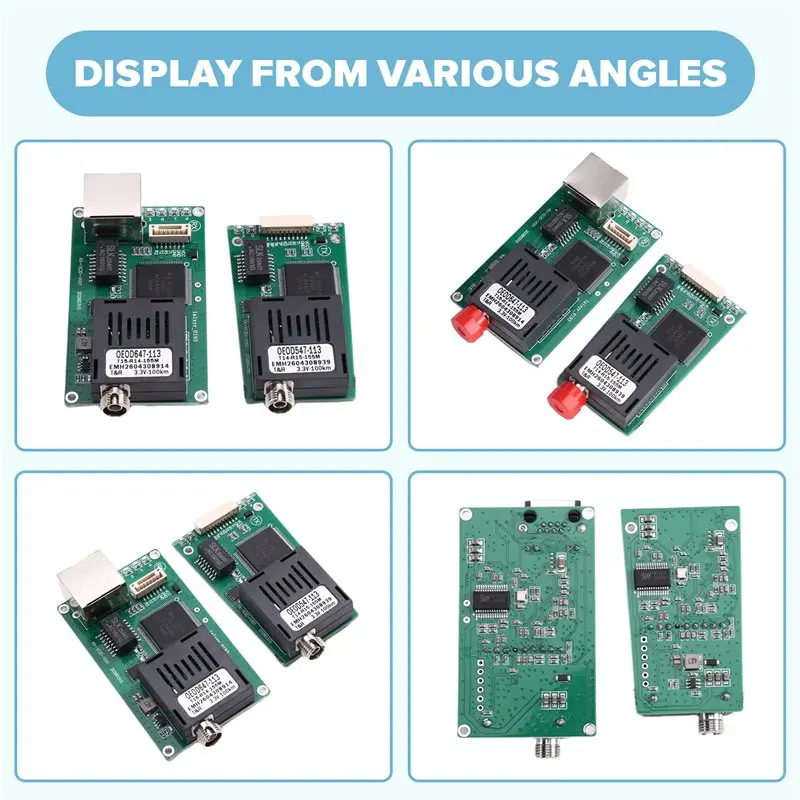 

FULL-100KM TTL Optical Transceiver Network+2-CH TTL Optical Transceiver Module Optical Terminal Equipment DC 5.5-26V For FPV Dro