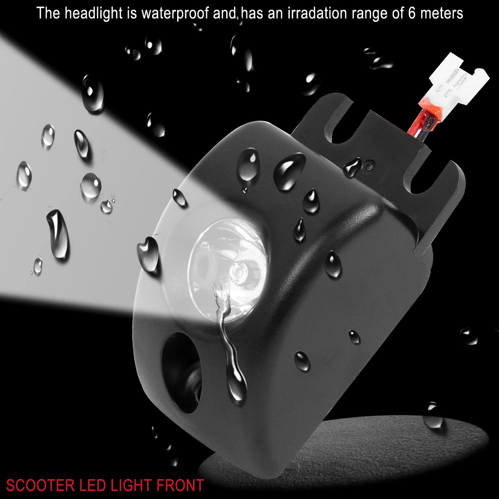 Headlight Front for HX X7 Electric Scooter Lamp Element Decoration Lighting Lightweight KickScooter Folding LED Light Parts