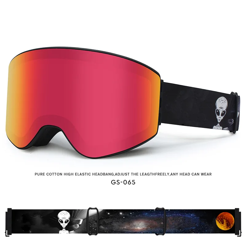 

Men Women Ski Goggles Double Layers Anti-fog HD Snow Skiing Glasses Professional Snowboard Goggles Eyewear Windproof Glasses