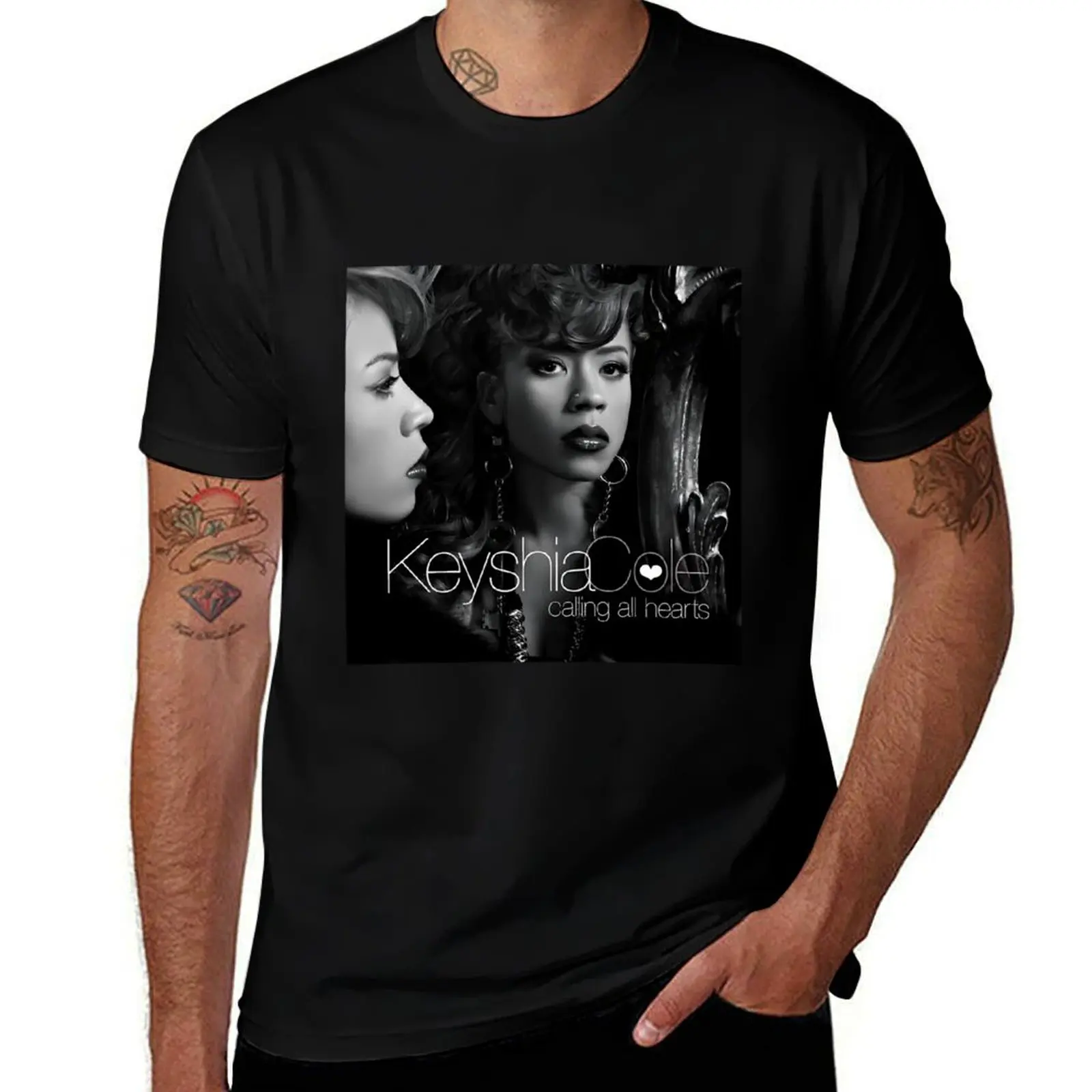 

Keyshia Cole calling all hearts T-Shirt korean fashion custom shirt fitted t shirts for men