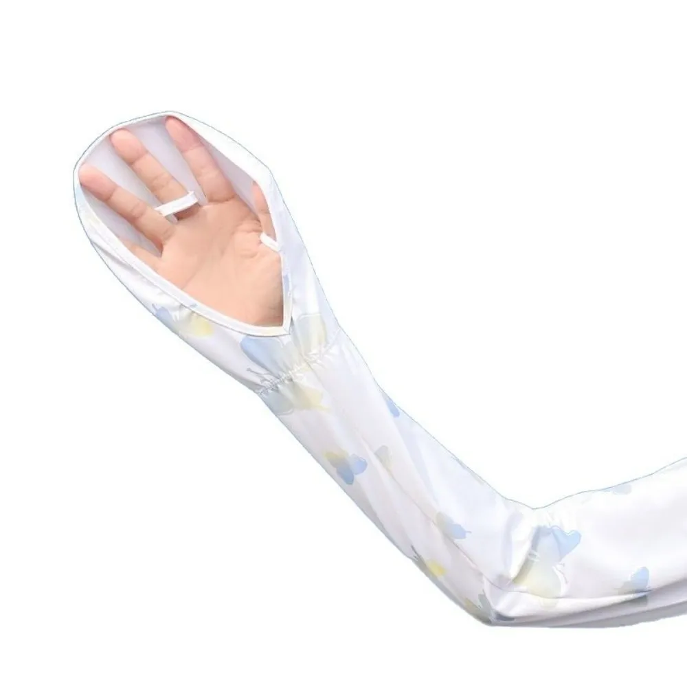 Anti-Sunburn Sun Protection Sleeves Breathable Loose Fit Ice Silk Sleeves Lightweight & Thin Comfortable Arm Sleeves Cycling