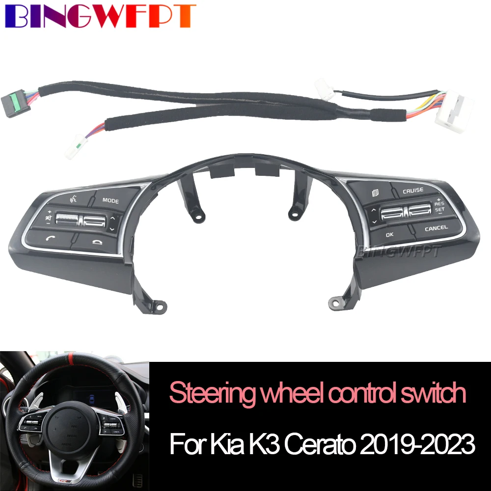 For Kia Cerato K3 2019 2020 2021 2022 2023 Cruise Switch NEW Multifunctional Steering Wheel Audio Control Button Switch