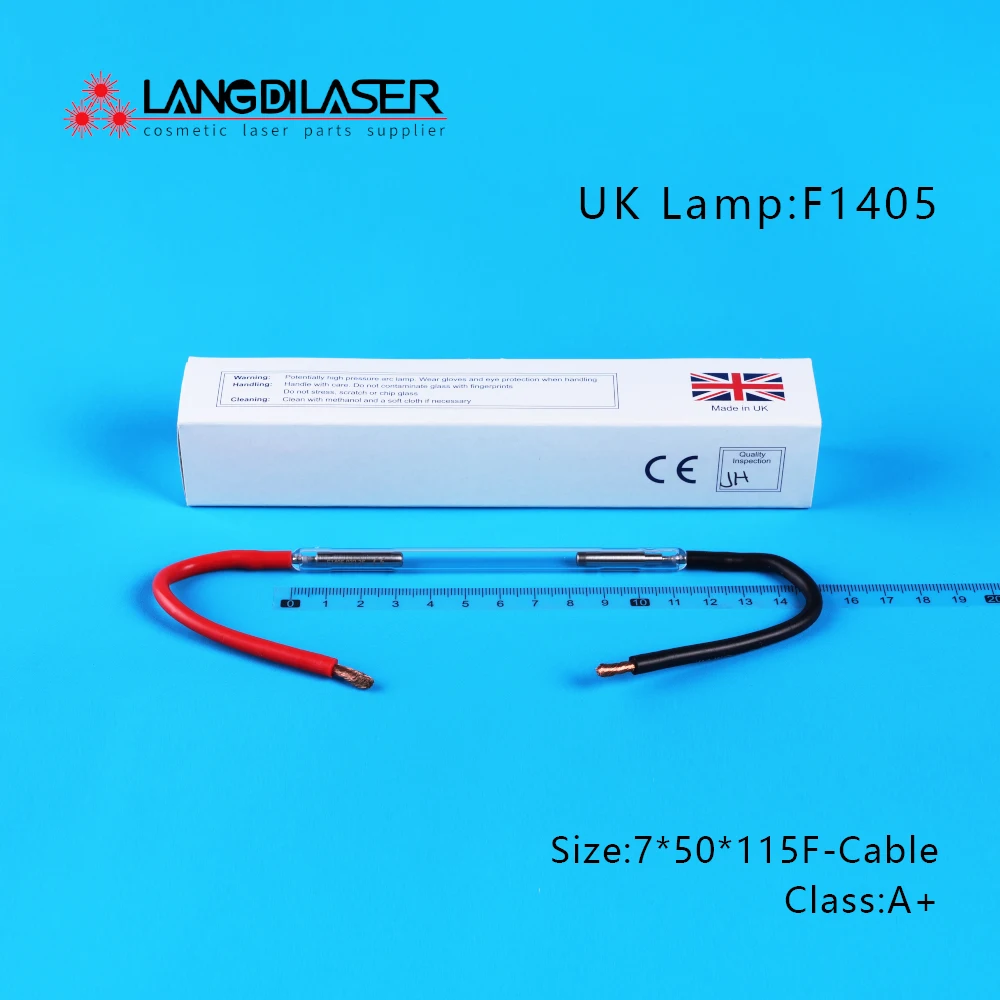 UK Lamp F1405-xxx / Made In UK First Light Ipl Flash Lamp Size : 7*50*115F / IPL Lamp For Keslaser / Guarantee 1 Million Times